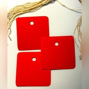 ❤️ Red Square Gift Tags ❤️
